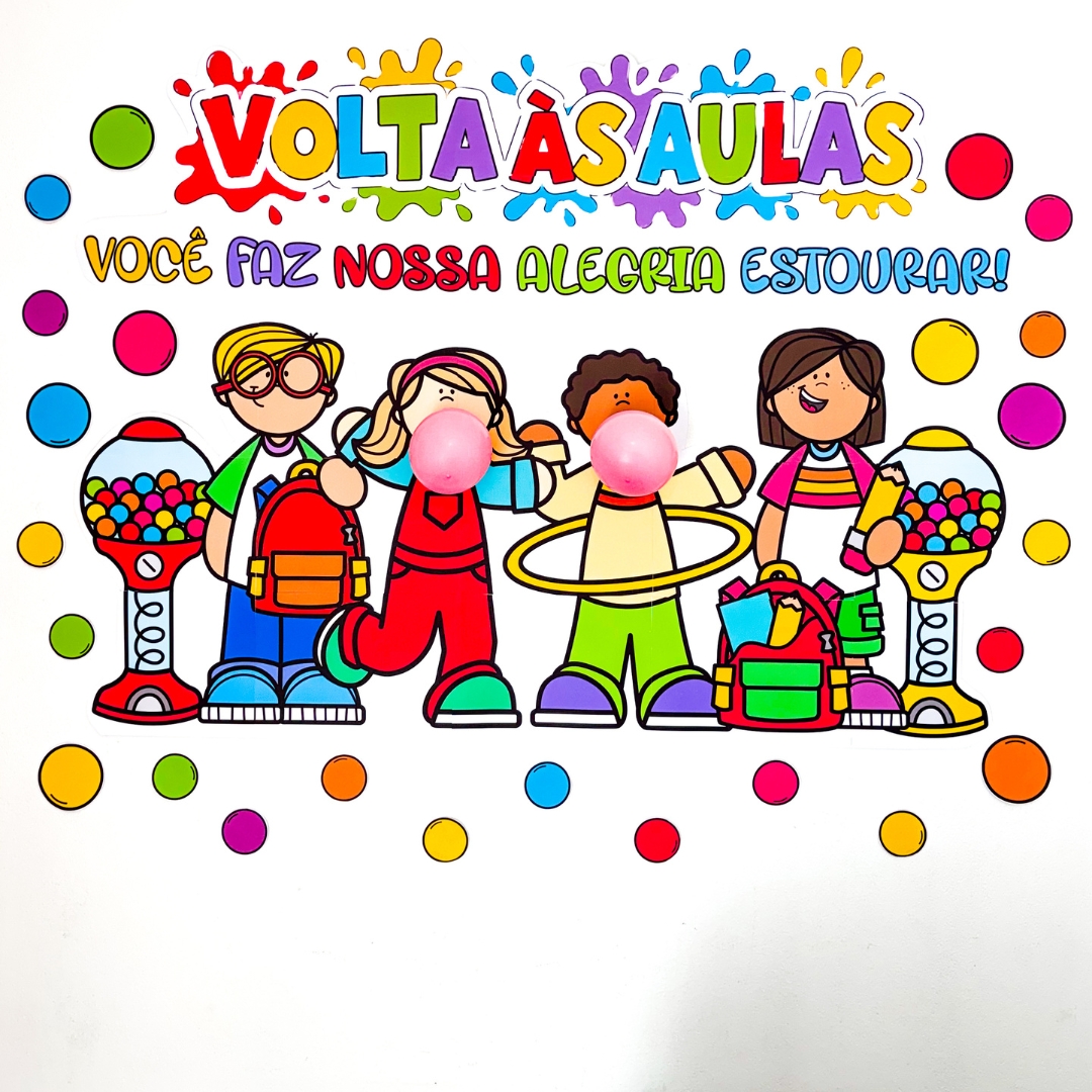 Painel Volta ás Aulas – Chiclete